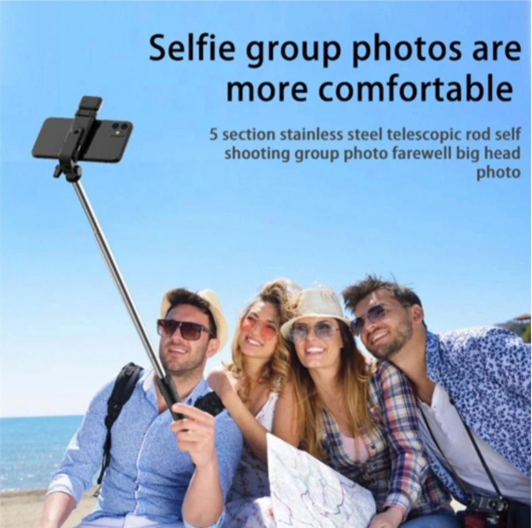 Flash 3-in-1 Selfie Stick Tripod with Bluetooth Remote