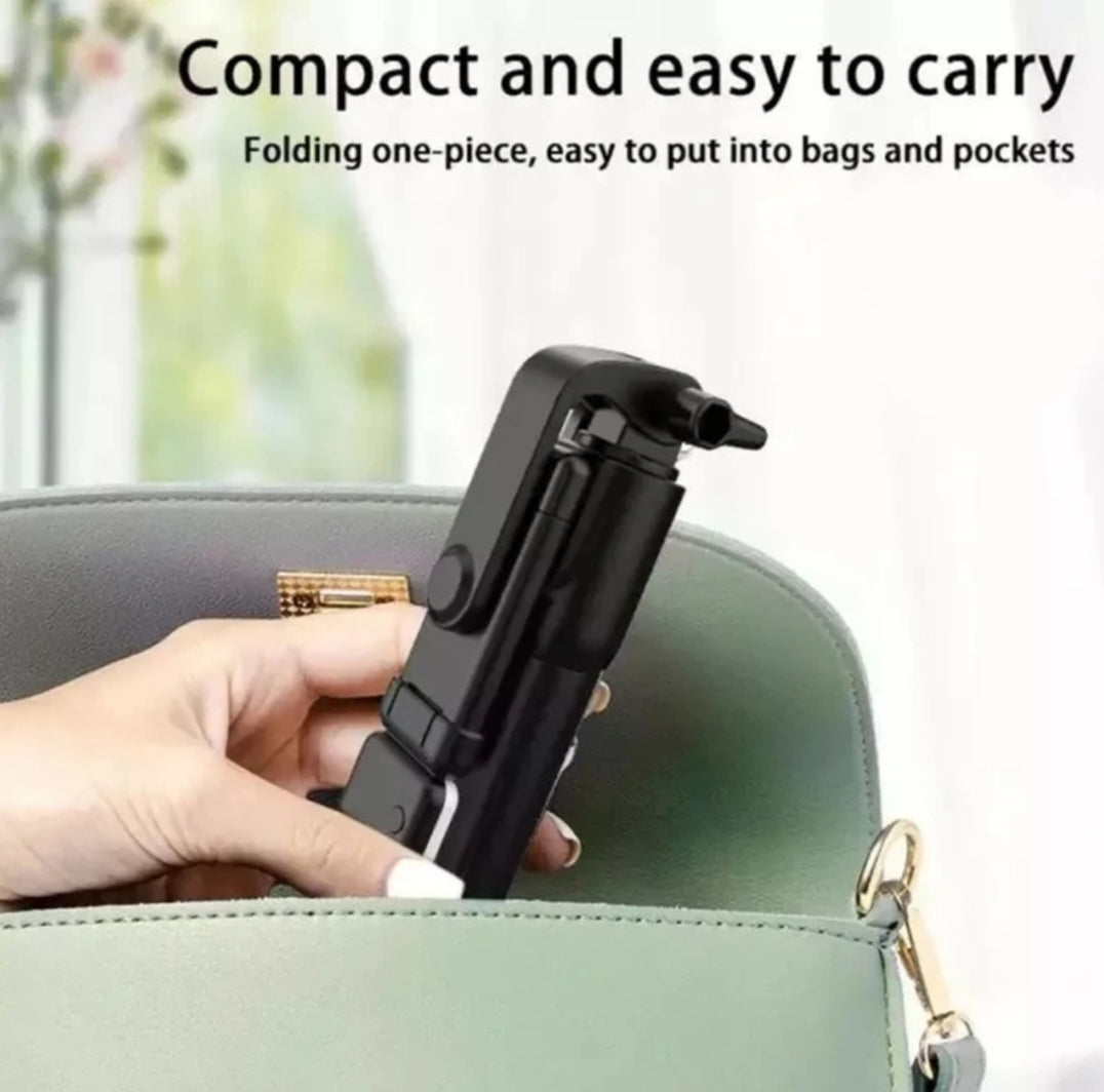 Flash 3-in-1 Selfie Stick Tripod with Bluetooth Remote